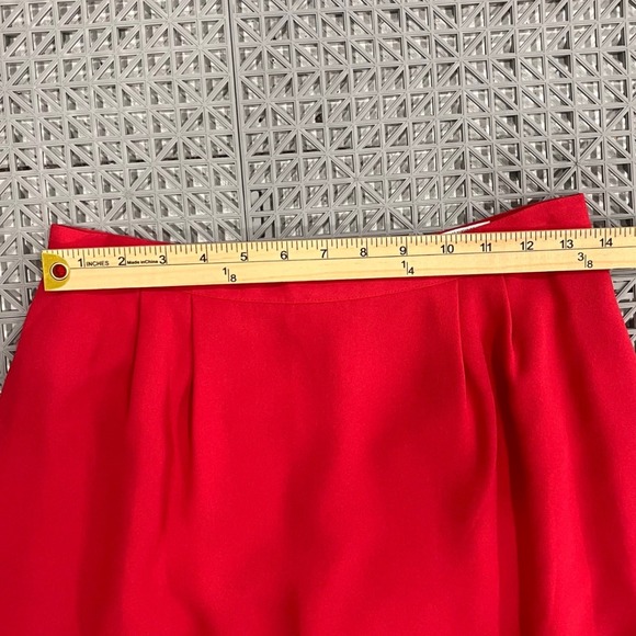 Vintage Y2K Le Suit Women's Blazer Skirt Set Size 8 Red Career Business Office - Picture 14 of 15
